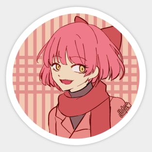 Sailorfuku Girl - Scarf Sticker